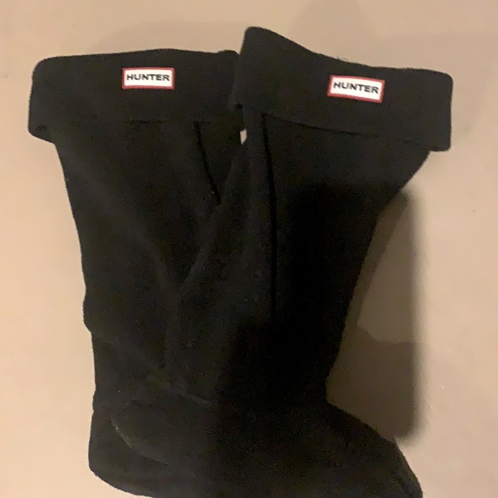 Hunter Fleece tall black boot inserts